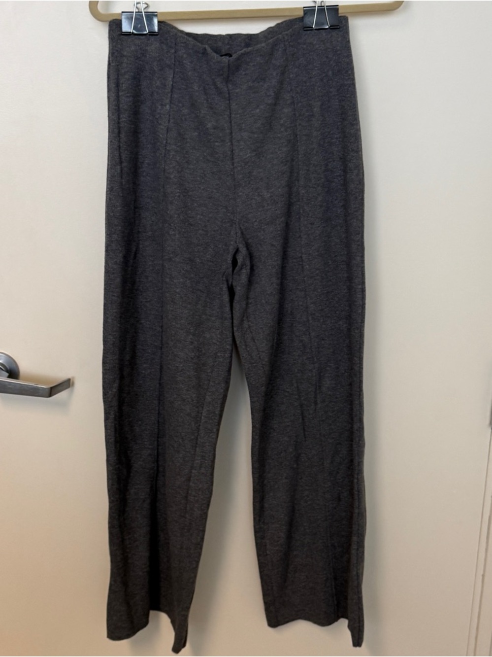 Zara Women’s Charcoal Knit Lounge Pants Sz Medium
